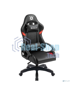 Кресло игровое Defender Sharm черный/крас, класс 2, PU