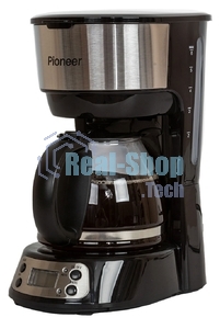 Кофеварка капельная Pioneer CM053D серебристый/черный, исп. кофе - молотый, 0.75 л, 600 Вт