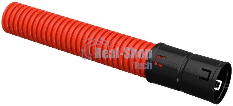 Труба гофрированная двустенная ПНД d50 мм красн. (уп. 50 м) IEK CTG12-050-K04-050-R/CTG12-050-K04-050