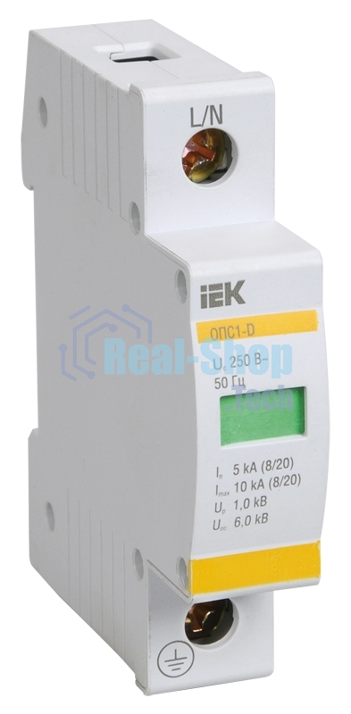 Ограничитель перенапряжения ОПС1-B 1P IEK MOP20-1-B
