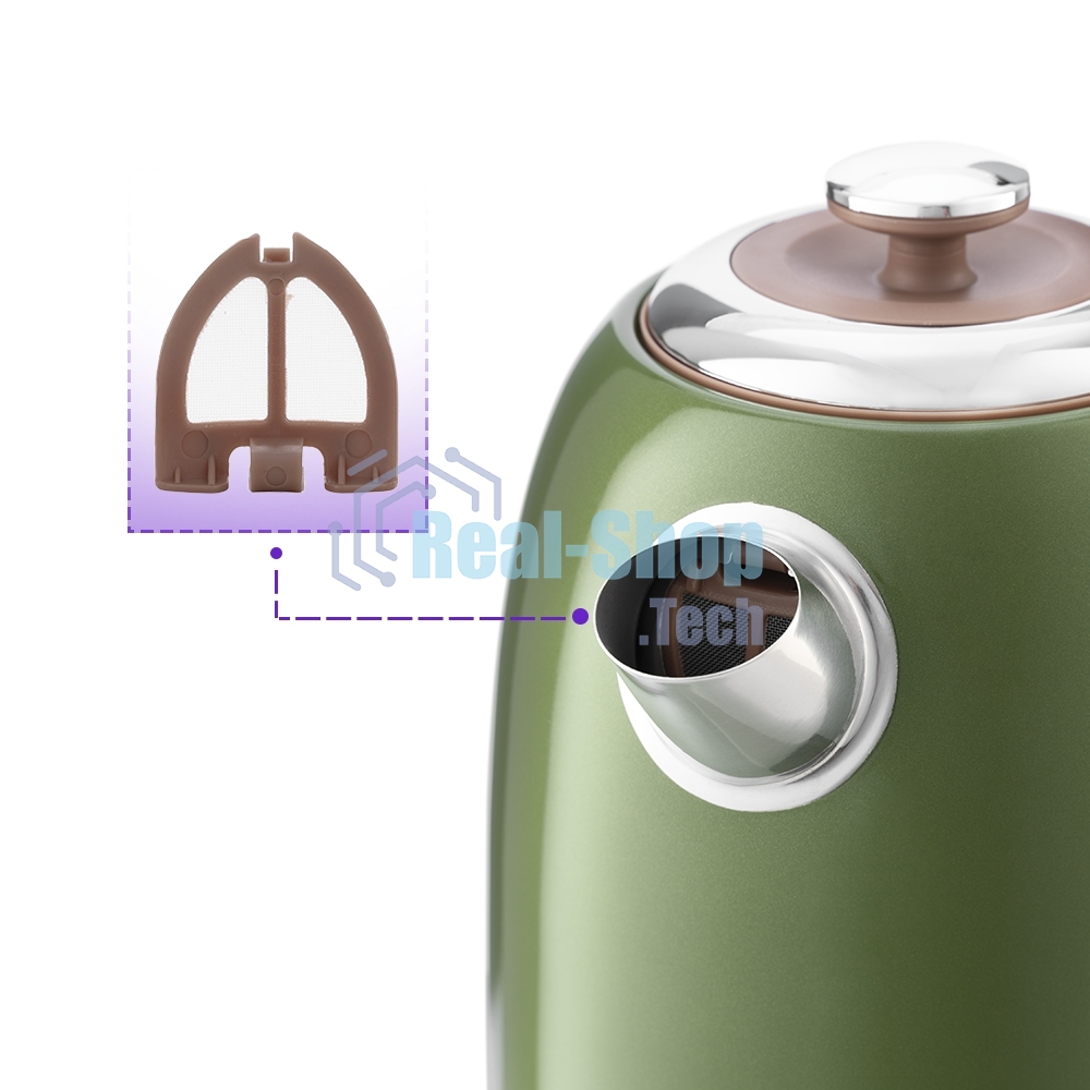 Чайник электрический Kitfort KT-6110 1.7л. 2200Вт зеленый (корпус: нержавеющая сталь)