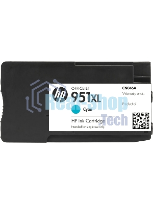 Картридж струйный HP 951XL CN046AE голубой для HP OJ Pro 8100/8600 (1500 стр.)