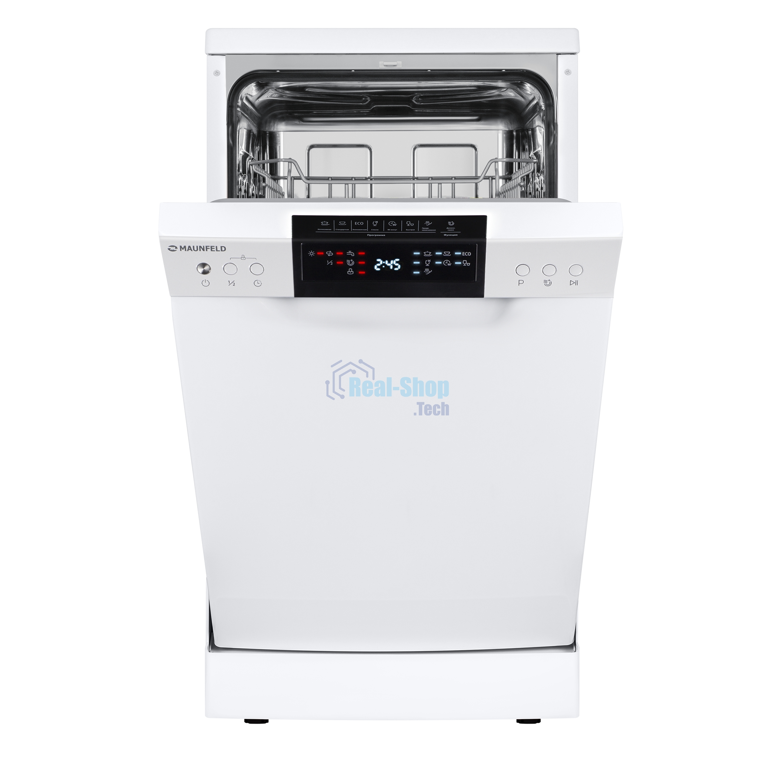 Посудомоечная машина Maunfeld MWF45220W, белый, 44.8 см, 10 компл., 49 дБ, класс A++