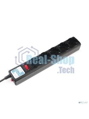Сетевой фильтр Power Cube SPG5-В1 PC 0,5 м, 5 р, черный 10А, UPS(C14), SPG5-В1