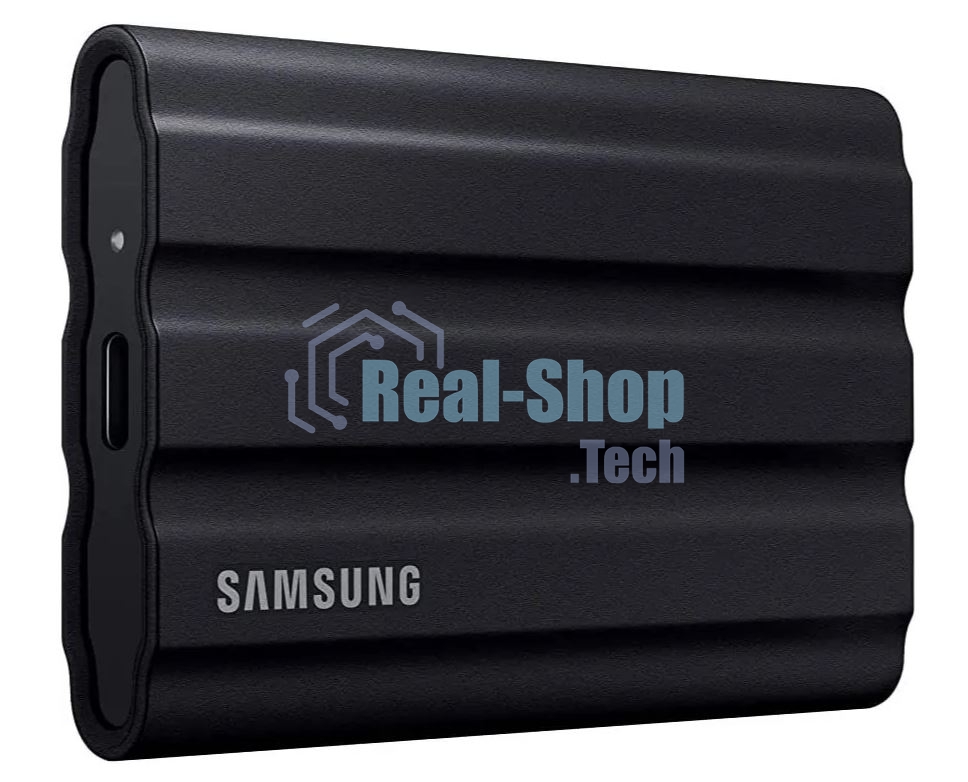 Внешний SSD Samsung T7 Shield, 2TB, USB 3.2 Gen 2 Type-C, R/W 1050/1000, черный