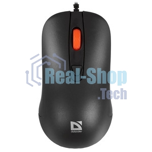 Мышь проводная Defender Omega MB-522 черный, 1600 dpi, USB, кнопки - 4