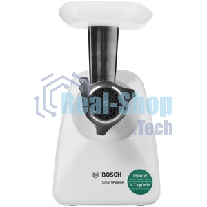 Мясорубка электрическая Bosch MFW2520W белый, 1500 Вт, 1.7 кг/мин, насадки - 4
