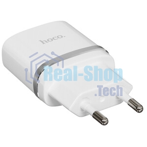 Сетевое зарядное устройство C12 Smart dual USB charger, белый