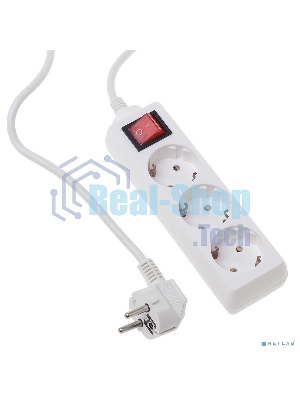 Сетевой фильтр Buro BU-PS3.3/W 3 м, 3 розетки, белый (пакет ПЭ)