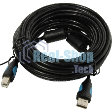 Кабель Vention USB 2.0 AM/BM - 8м. Черный Кабель Vention USB 2.0 AM/BM - 8м. Черный