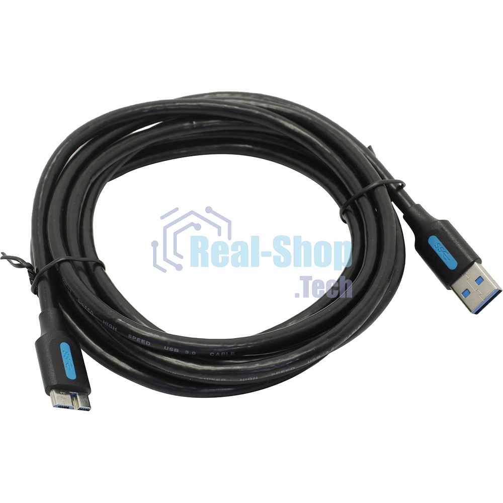 Кабель Vention USB 3.0 AM/micro B - 3 м. Кабель Vention USB 3.0 AM/micro B - 3 м.