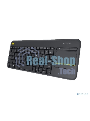 Клавиатура Logitech K400 Wireless Touch Plus беспроводная, радиоканал, чёрный