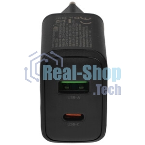 Сетевое зарядное устройство Hoco 30Вт, 3А, QC3.0/PD, 1хUSB, 1хType-C, CS23A, черный, коробка