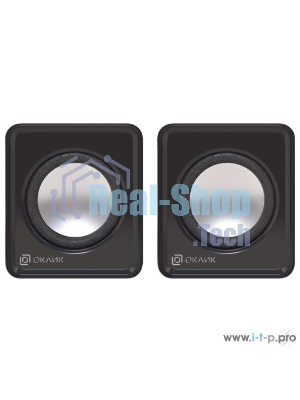 Акустическая система Oklick OK-331 2.0 черный 6Вт