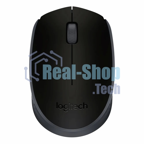 Мышь беспроводная Logitech M171 черный/серый, 1000 dpi, радиоканал, USB, кнопки - 3