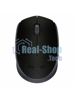 Мышь беспроводная Logitech M171 черный/серый, 1000 dpi, радиоканал, USB, кнопки - 3