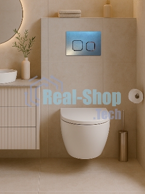 Инсталляция с унитазом комплект BAU IDEAL 6 в 1: унитаз подвесной безободковый торнадо Bau Hotel 53х36, быстросъемное сиденье микролифт, кнопка смыва BAU Strike Gun Grey, темно-серый металлик/хром