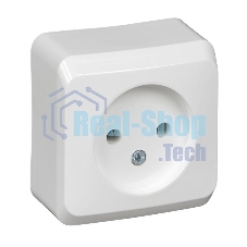 Розетка без заземления без шторок Systeme electric PA16-001B ЭТЮД О/У 16А 250B, белый,