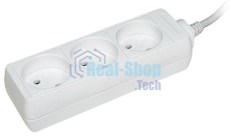 Удлинитель 3х3 м без заземл. 10А IP20 У3 2P IEK WYP10-06-03-03-N