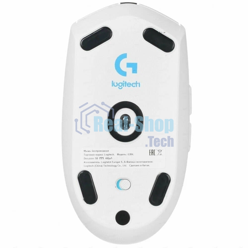 Мышь беспроводная Logitech G304 Lightspeed белый, 12000 dpi, радиоканал, USB, кнопки - 6