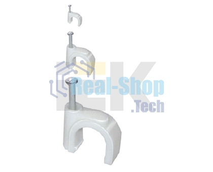 Скоба креп. круглая R9 (уп. 100 шт) IEK USK11-09-100
