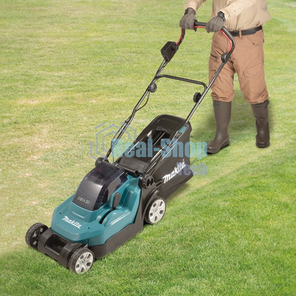 Газонокосилка аккумуляторная Makita DLM382CM2, 18 В, 4 Ач