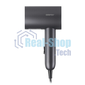 Фен Centek CT-2201 серый, 900 Вт, компактный, ионизация