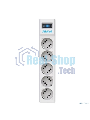 Сетевой фильтр ZIS PILOT Surge protector Pilot SG5 5 outlets (GP), 10A/2.2kVt, automatic circuit-breaker, 3 m
