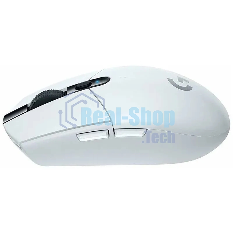 Мышь беспроводная Logitech G304 Lightspeed белый, 12000 dpi, радиоканал, USB, кнопки - 6
