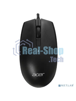 Мышь проводная Acer OMW126 черный, 1200 dpi, USB, кнопки - 3
