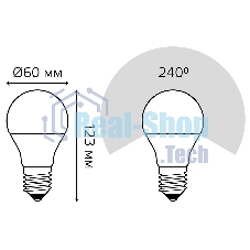 Лампа светодиодная Gauss A60 16Вт цок.: E27 груша 220B 4100K св. свеч. бел. нейт. (упак.: 10 шт)