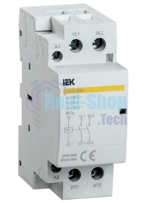 Контактор модульный КМ63-20М AC IEK MKK11-63-20