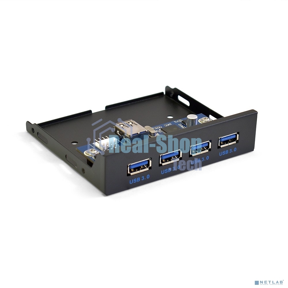 Планка USB на переднюю панель ExeGate U3H-625, 3,5