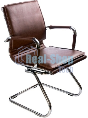 Кресло Бюрократ CH-993-Low-V/Brown коричневый, экокожа, 120 кг, механизм качания, низкая спинка