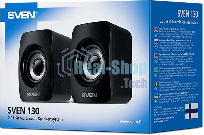 Акустическая система SVEN 130, черный (6 Вт, питание USB)
