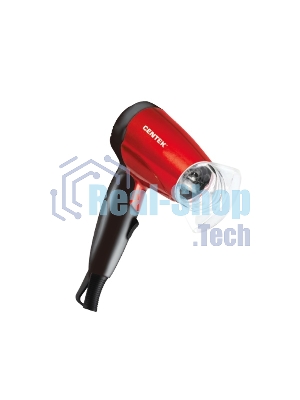 Фен Centek CT-2230 RBL красный/черный, 1200 Вт, компактный