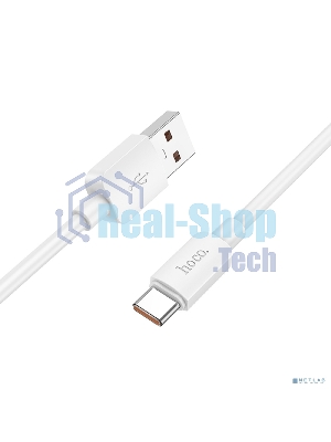 Кабель USB2.0 Hoco AM/Type-C, 6A, X96, 1м, белый, коробка