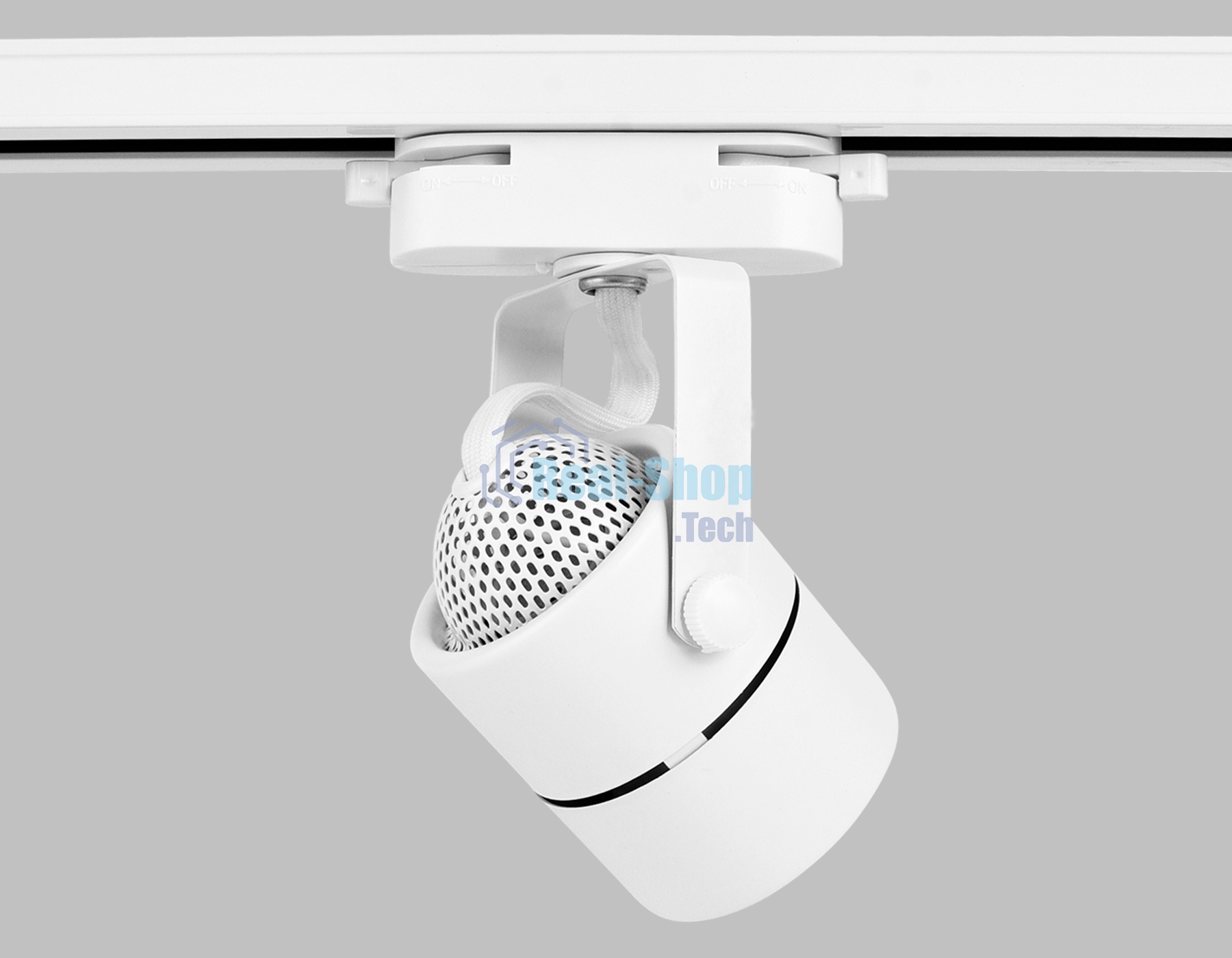 Трековый однофазный светильник со сменной лампой Ambrella light GL5101 WH белый GU10 max 12W