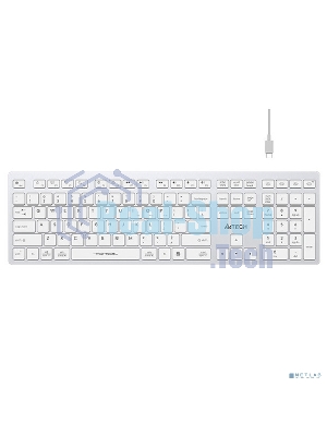 Клавиатура беспроводная A4Tech Fstyler FBX50C, USB, Bluetooth/Радиоканал, белый