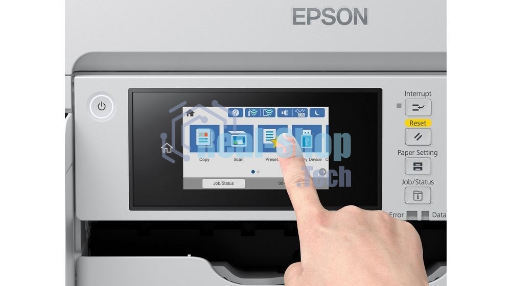 МФУ струйное EPSON M15180 (C11CJ41408), A3+, ч/б, печ. до 25 стр/мин., скан. до 26 стр/мин., 4800 x 1200 dpi (печать) 1200x1200dpi, USB, RJ-45, Wi-Fi, Air Print