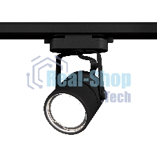 Трековый однофазный светильник со сменной лампой Ambrella light GL5102 BK черный GU10 max 12W