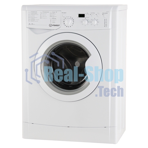 Стиральная машина Indesit IWSD 6105 B (CIS).L белая, загрузка фронтальная 6кг, 1000 об/мин., класс: A