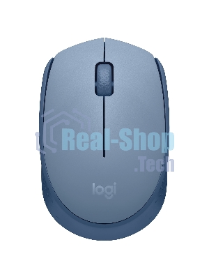 Мышь беспроводная Logitech M171 голубой, 1000 dpi, радиоканал, USB, кнопки - 3