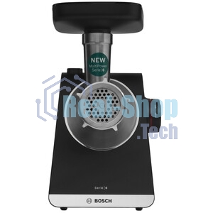 Мясорубка электрическая Bosch MFWS640B черный, 2100 Вт, 3.5 кг/мин, реверс, насадки - 9