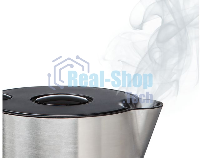 Электрочайник Bosch TWK8613 черный/серебристый, 1.5 л, 2400 Вт, скрытый нагревательный элемент, поддержание температуры