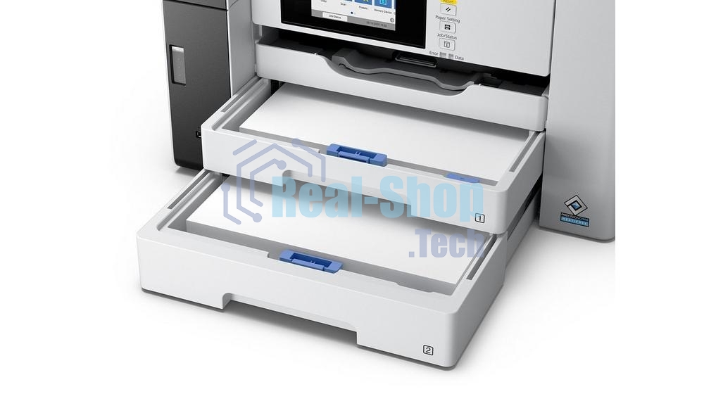 МФУ струйное EPSON M15180 (C11CJ41408), A3+, ч/б, печ. до 25 стр/мин., скан. до 26 стр/мин., 4800 x 1200 dpi (печать) 1200x1200dpi, USB, RJ-45, Wi-Fi, Air Print