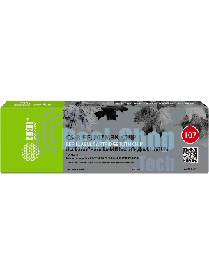 Картридж перезаправляемый струйный Cactus CS-R-PFI107MBK-CHIP (260мл) для Canon imageProGRAF iPF670/680/685/770/780/785 с чипом