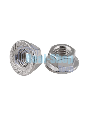 Гайка DIN6923 шестигранная оцинк. С фланцем М8 (уп. 200 шт) Tech-Krep 141612
