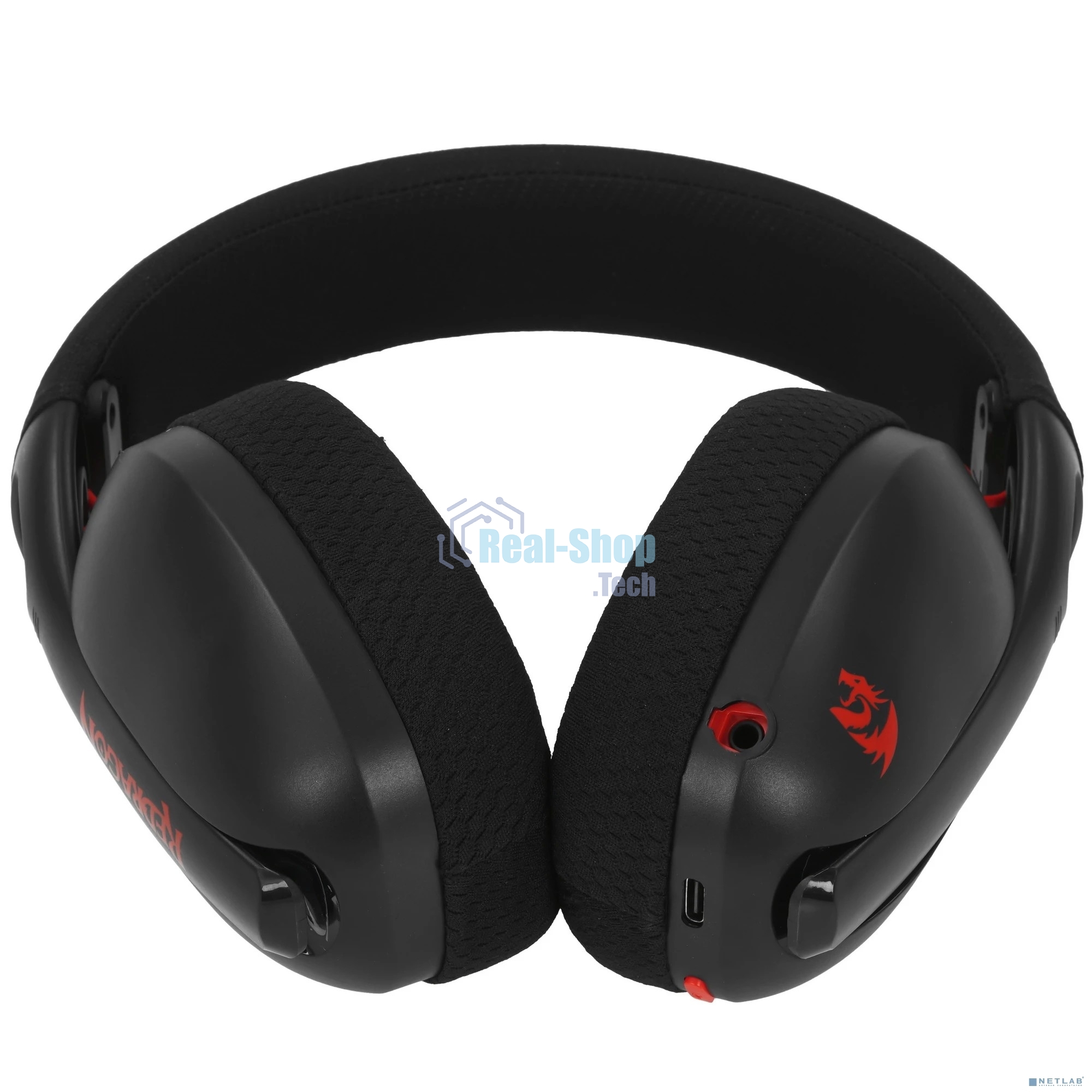 Гарнитура Redragon Ire Pro чёрный, беспроводная + проводная, Bluetooth / USB, до 25 ч