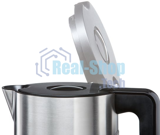 Электрочайник Bosch TWK8613 черный/серебристый, 1.5 л, 2400 Вт, скрытый нагревательный элемент, поддержание температуры